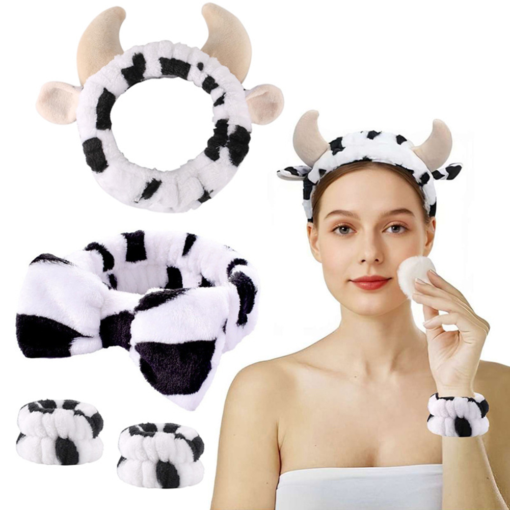 Skincare Routine - Bandeau de vache 3D Super mignon