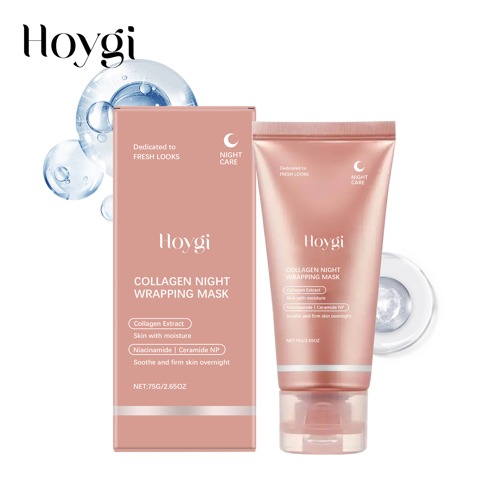 Ceramide Moisturizer - Masque de nuit au collagène 75g,