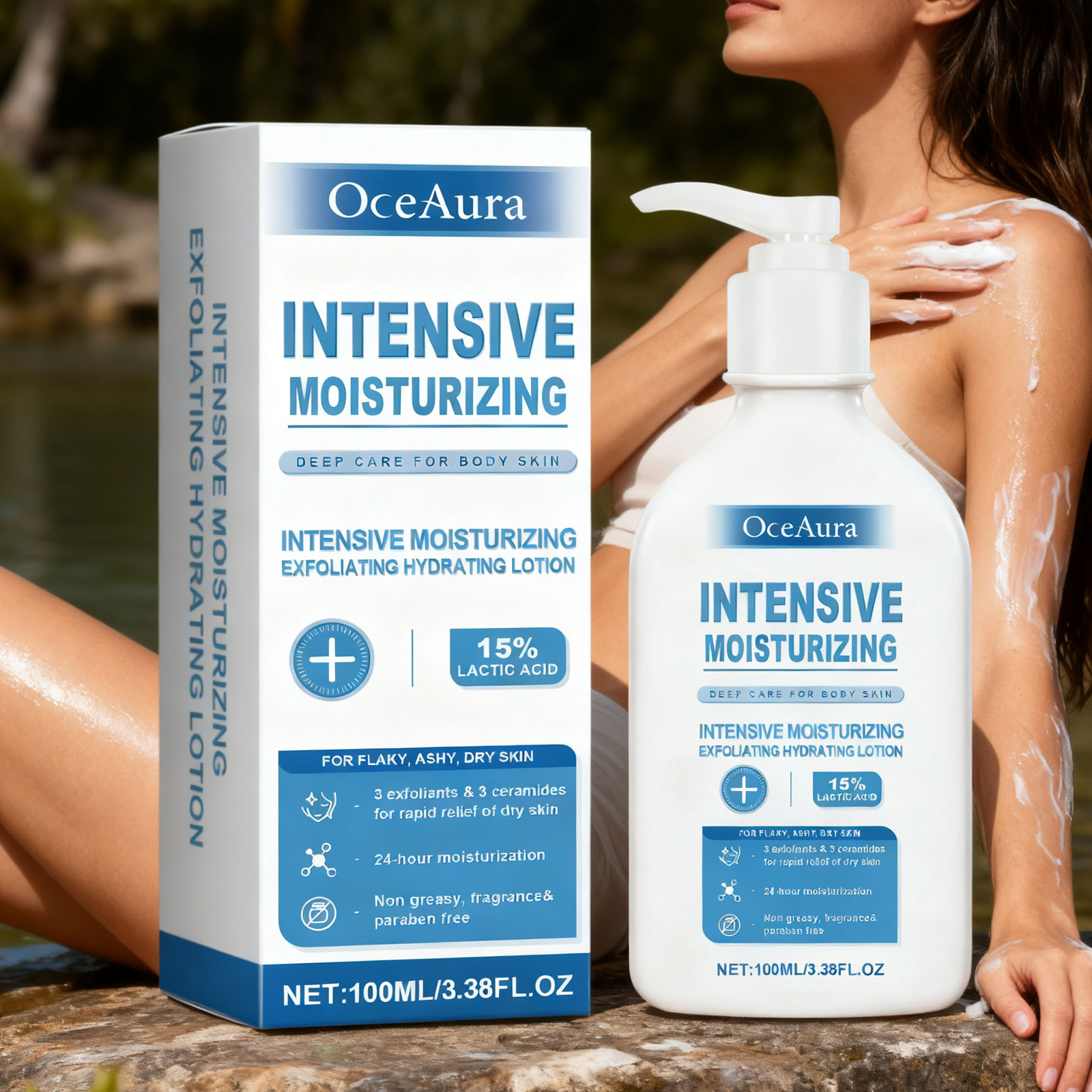 Lactic Acid Toner - OceAura Lotion pour le corps de