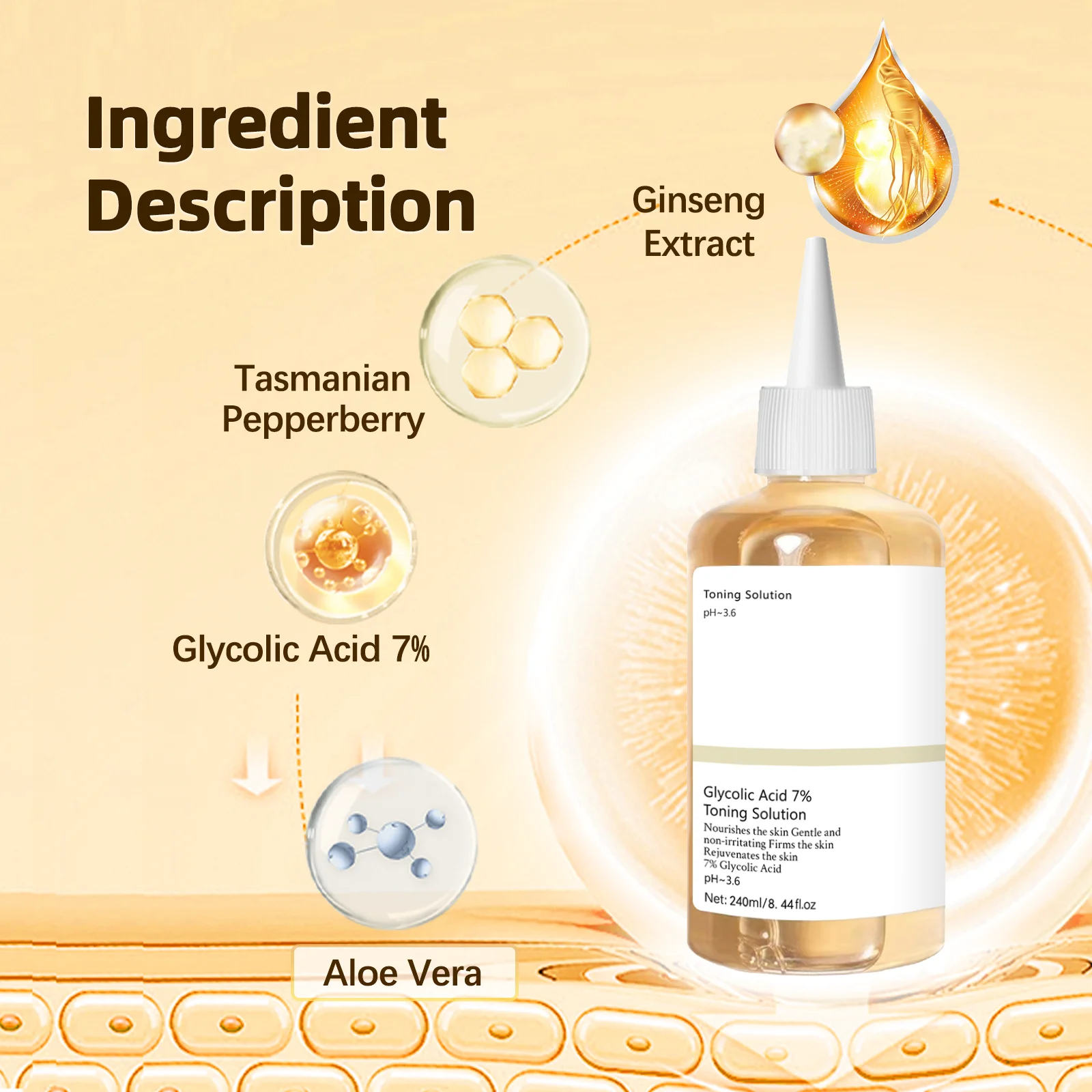 Solution tonifiante à 7 % d'ac - Lactic Acid Toner avis et prix