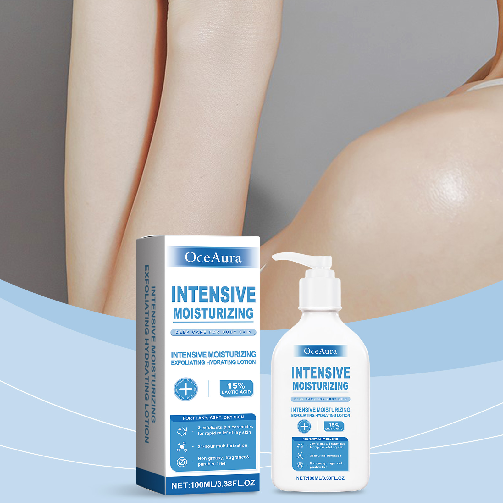 OceAura Lotion pour le corps d - Lactic Acid Toner avis et prix