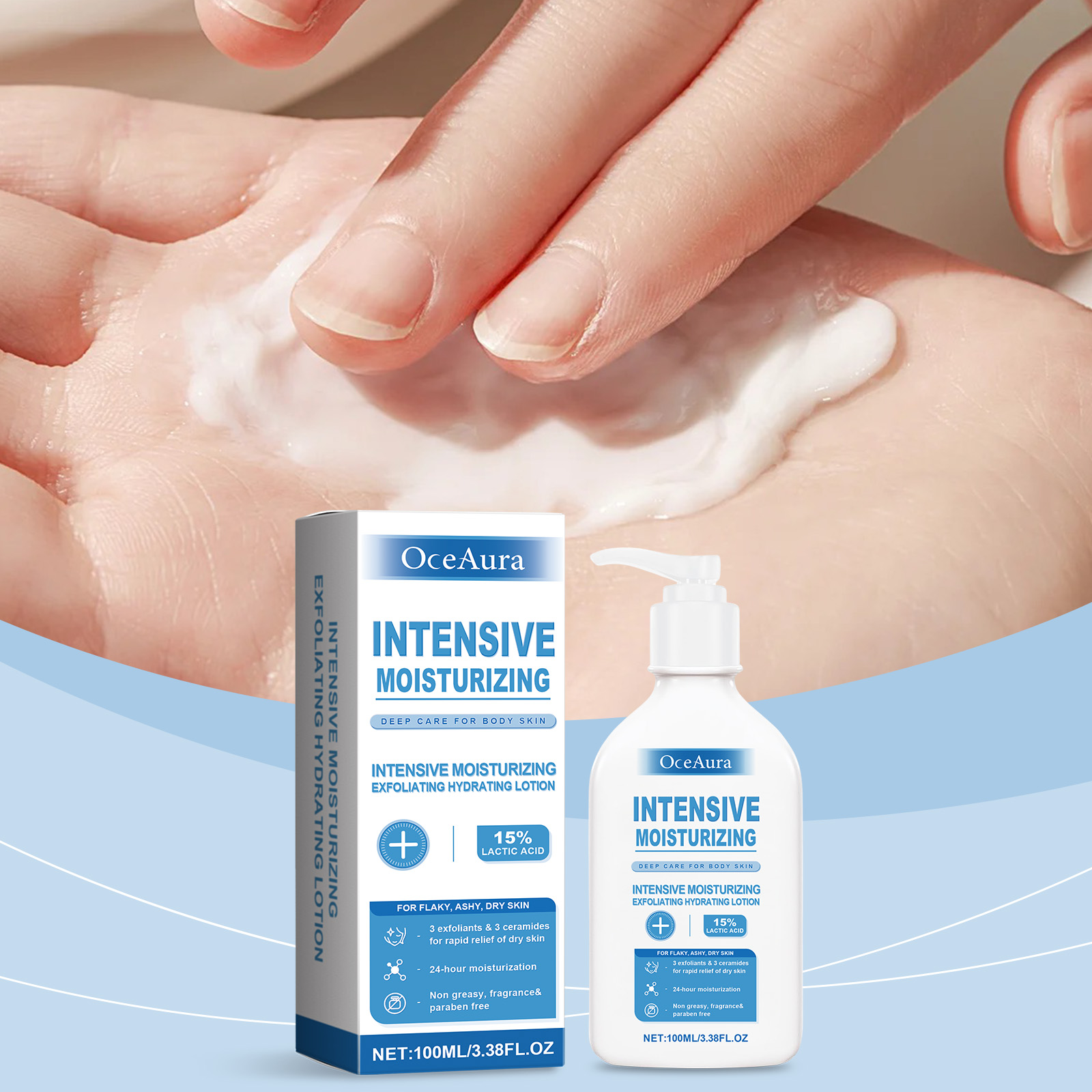 OceAura Lotion pour le corps d - Lactic Acid Toner avis et prix